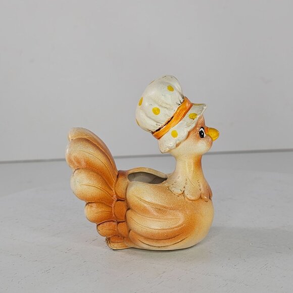 Vintage Josef Originals Turkey Toothpick Holder Miniature Figurine - Picture 2 of 8